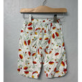 hanna andersson cream cropped floral pants 3Y