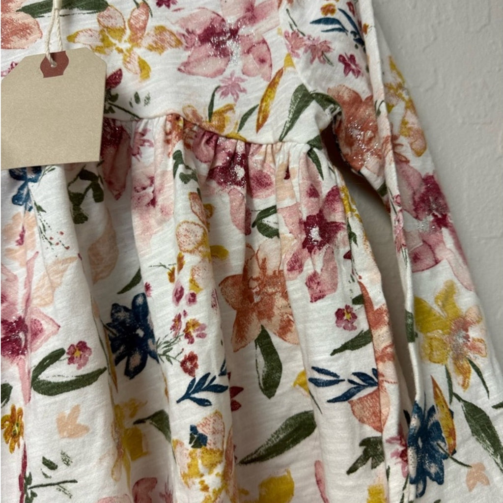 zara floral top 3-4Y NWT