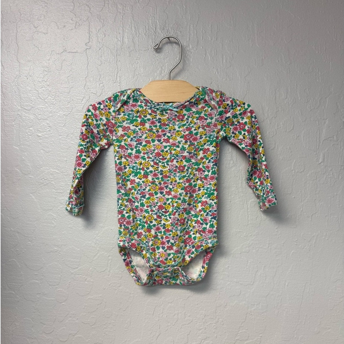baby boden colorful floral bodysuit 6-9M