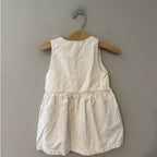 zara cream sleeveless dress 2-3Y