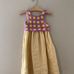 zara yellow crochet dress 7Y