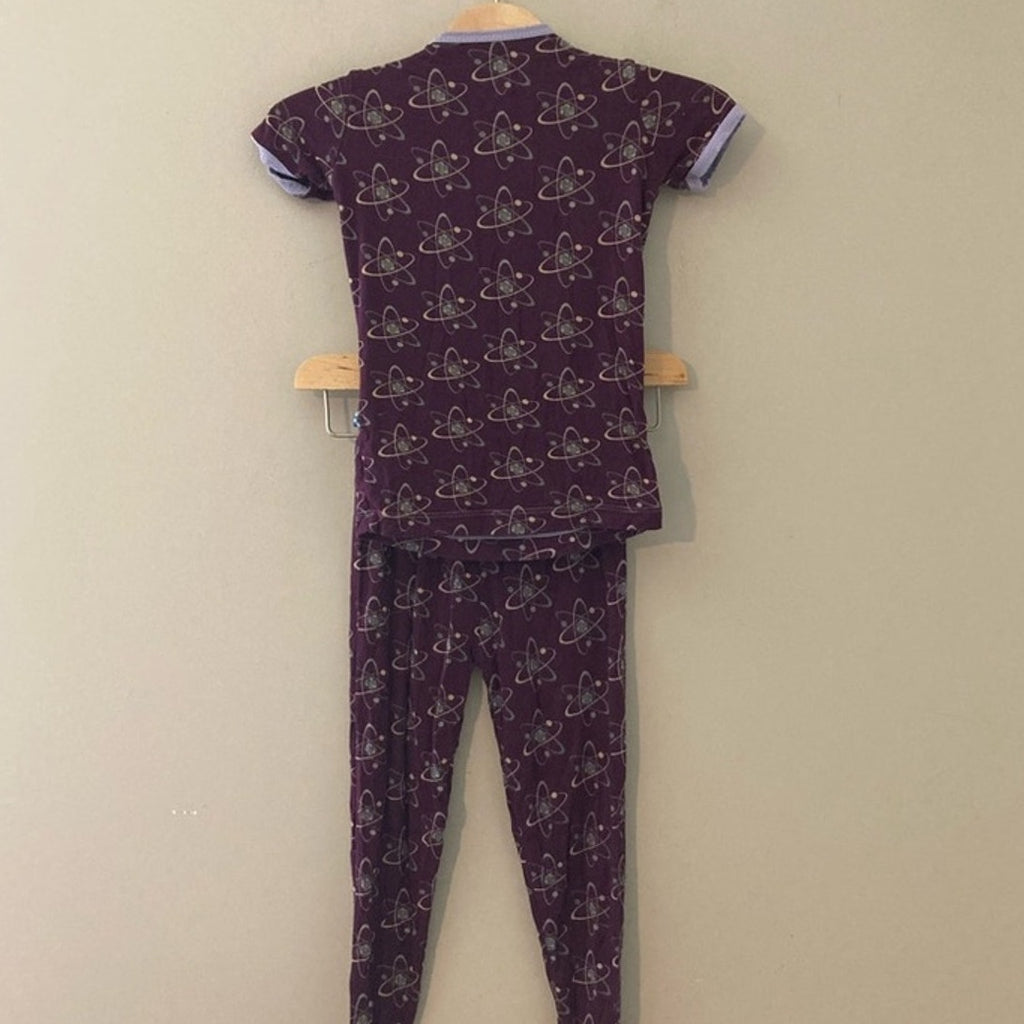 kickee pants purple atom pajamas 4T