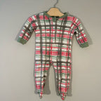 burt's bees baby plaid footie 6-9M