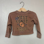 cotton on kids long-sleeve brown tee 4Y