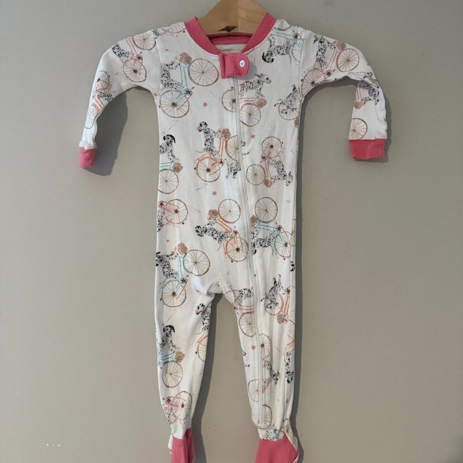 burt's bees baby footie dalmatian 6-9M