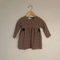 zara animal print long-sleeve dress 2-3Y