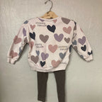 zara girls' hearts outfit 4Y
