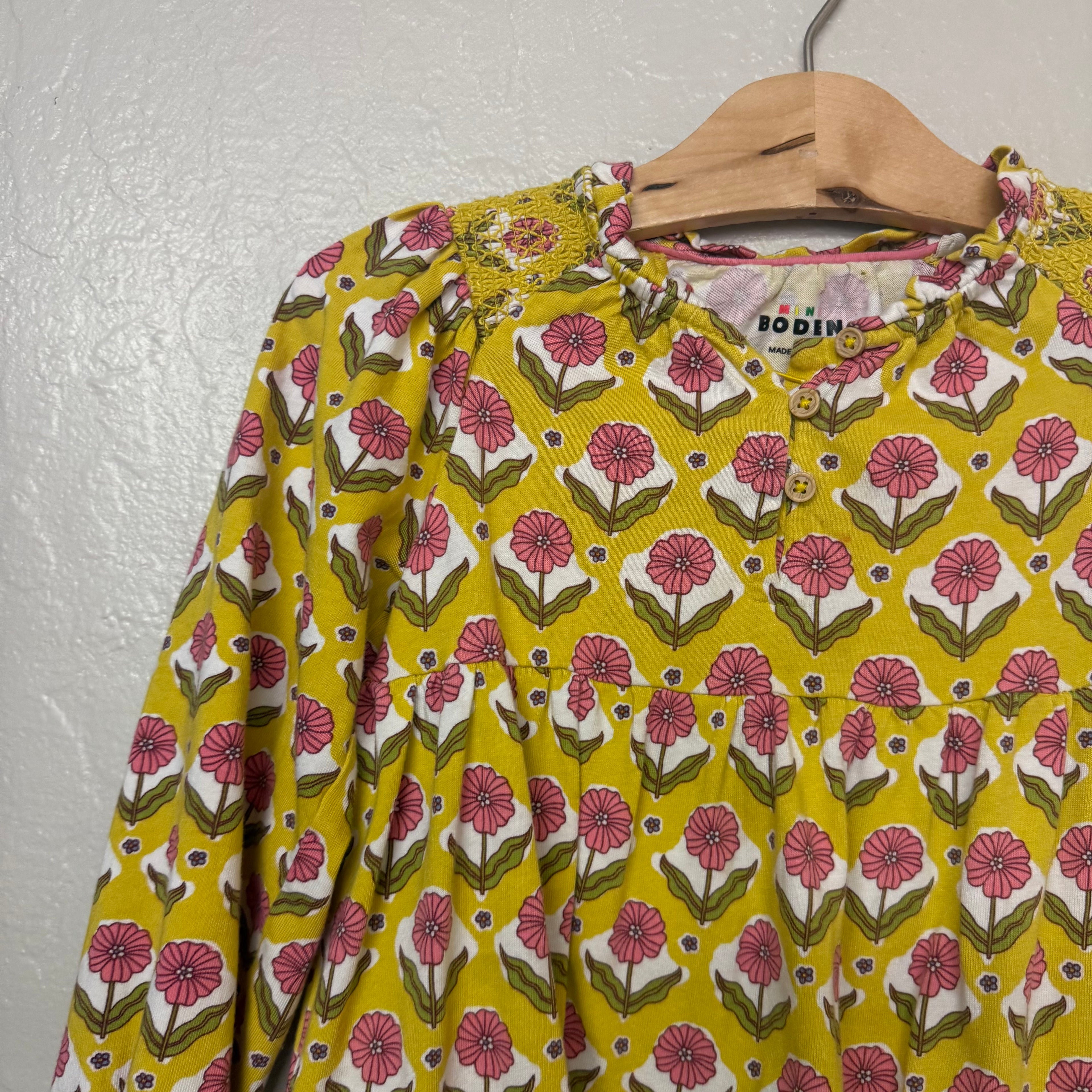 mini boden gold dress 4-5Y