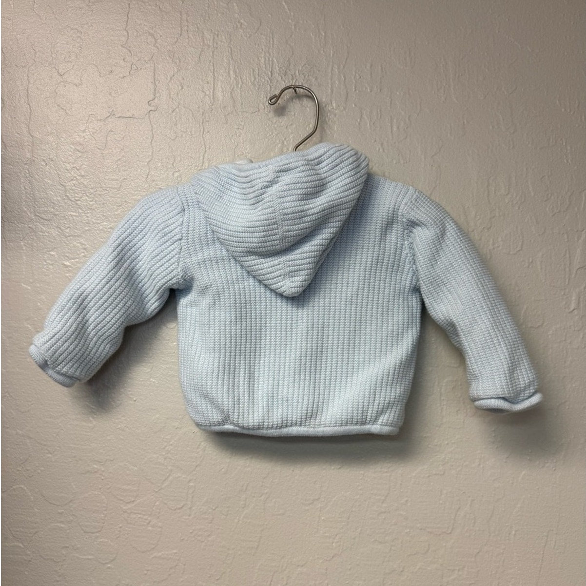 kissy kissy blue knit cardigan 3-6M