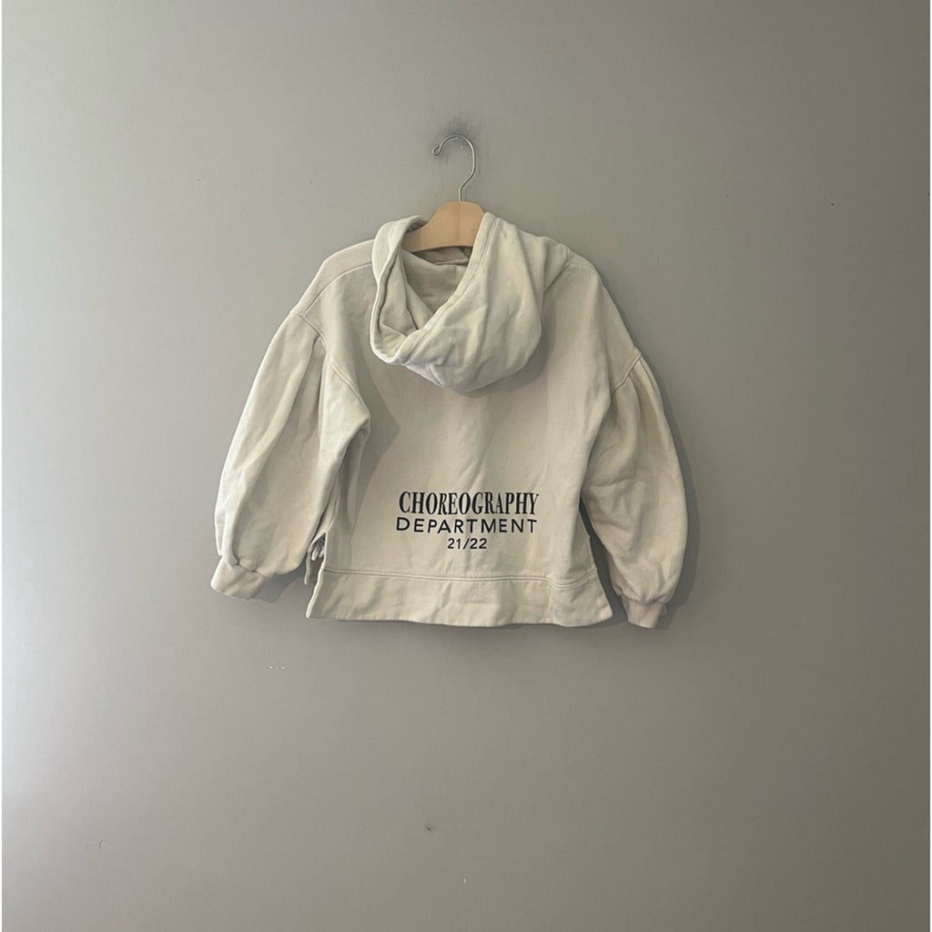 zara cream ballet hoodie‎ 11-12Y