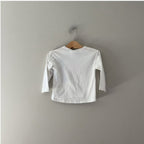 zara girls' white ice cream tee 3-4Y