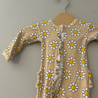 spearmintlove retro floral footie 0-3M