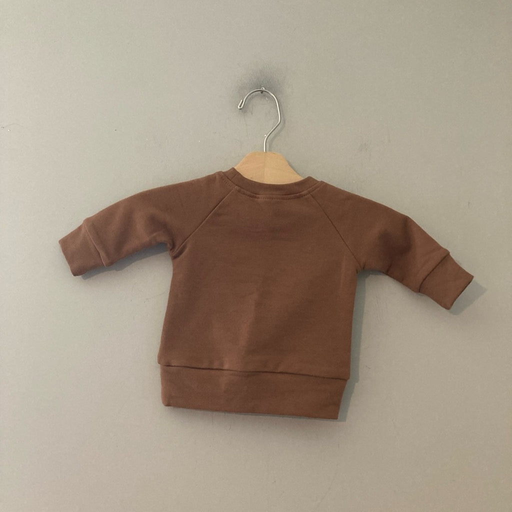 mebie baby graphic floral sweatshirt 3-6M