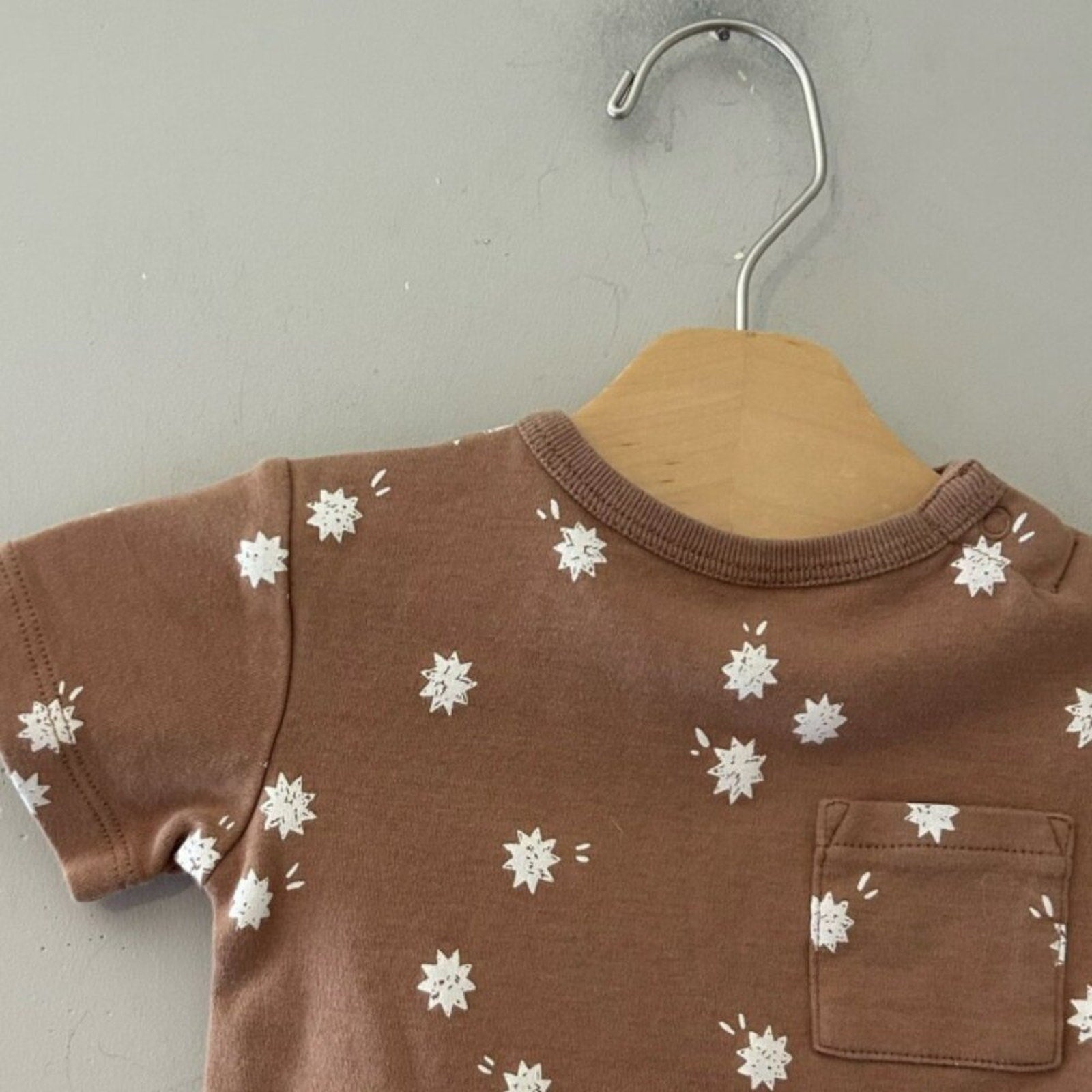 quincy mae brown star tee 0-3M