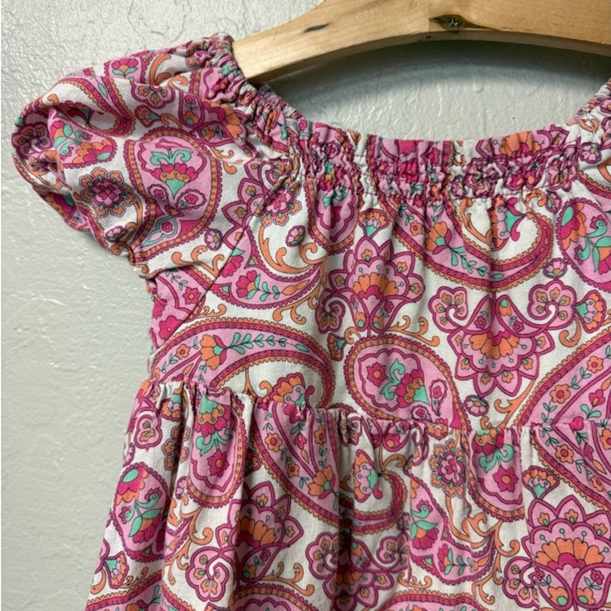seed heritage pink paisley dress 3Y