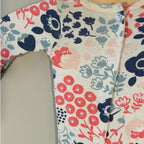 carter's floral snap footie and bib 3M
