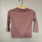 zara boys' dusty pink long sleeve graphic shirt 18-24M
