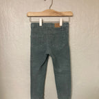 zara girls' blue-green pants 3-4Y