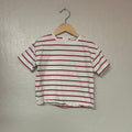 zara boys’ red and white striped shirt