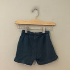 zara girls' navy waffle shorts 3Y