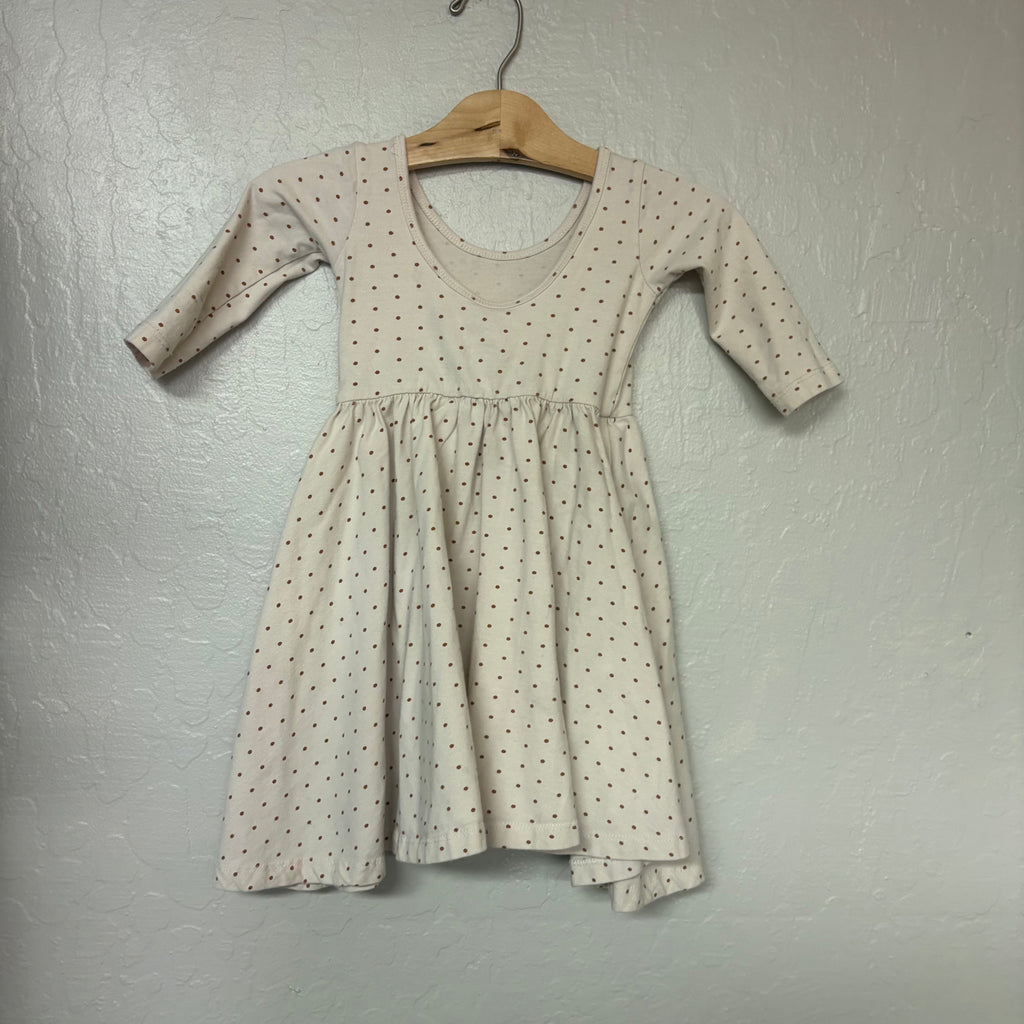 alice + ames girls’ cream twirl dress 4Y