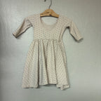 alice + ames girls’ cream twirl dress 4Y