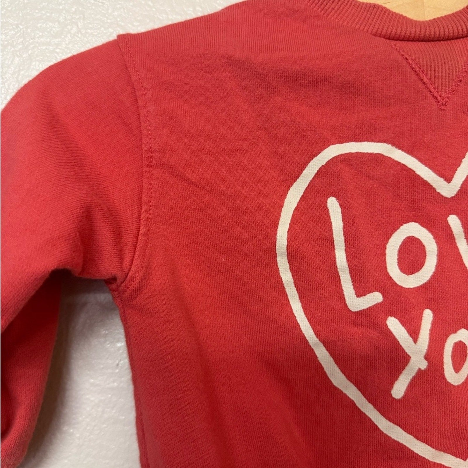 little co. girls' red sweatshirt 12M