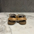 salt water girls' gold sandals 8c