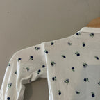 little me girls' white floral set 12M