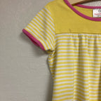 hanna‎ andersson yellow stripe dress 6-7Y