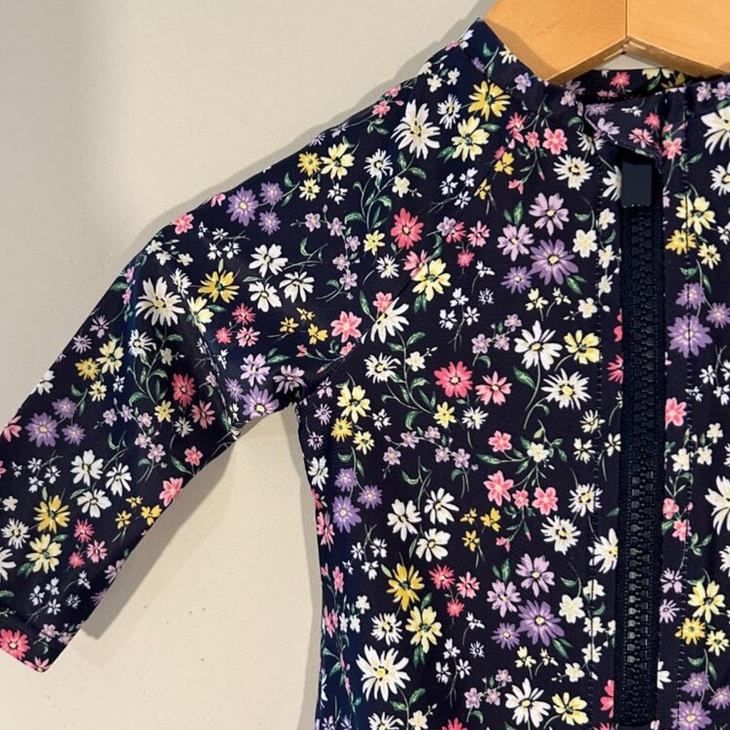old navy floral rashguard swim 3-6M