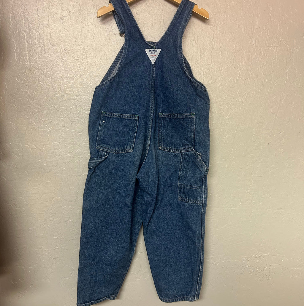 osh kosh b’gosh vintage blue denim overalls 4Y