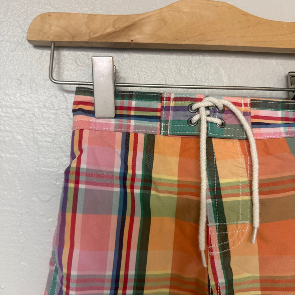 ralph lauren plaid swim trunks 9M