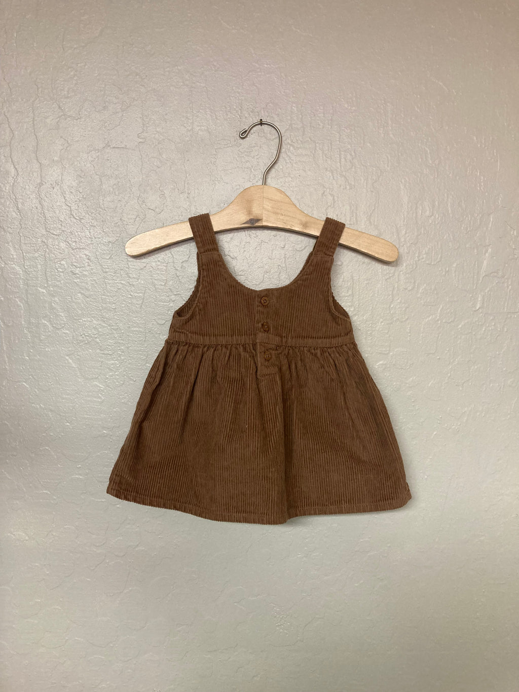 carter's brown corduroy pinaore