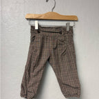 zara girls' plaid pants 9-12M