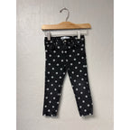 zara black polka dot jeans 2-3Y