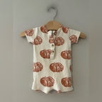 kate quinn pumpkin romper / shortie 0-3M