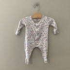 magnetic me e=mc2 hedgehog floral footie 0-3M