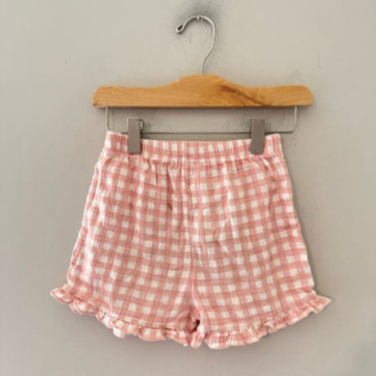 modern moments pink gingham shorts 5Y