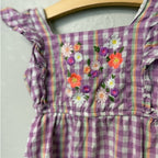 cat & jack purple gingham dress 5Y