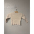 zara ribbed cream top sweater 9-12M