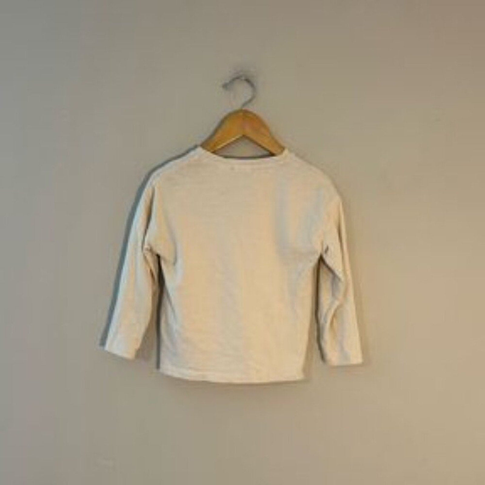 zara boys' cream neutral henley 4-5Y
