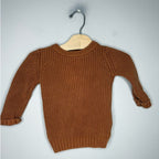 nature baby brown sweater 12-18M