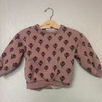 zara floral tulip sweatshirt 4Y
