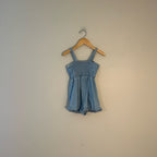cotton on kids denim romper with bow 6Y