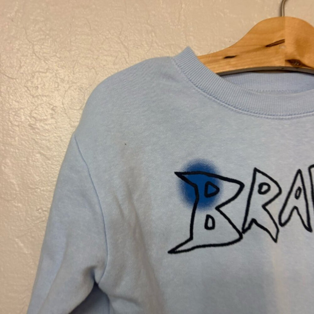 cotton on kids girls' blue sweatshirt 4Y