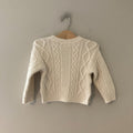 zara cream knit sweater 12-18M