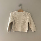 zara cream knit sweater 12-18M