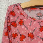 dream big little co. red hearts dress 5-6Y