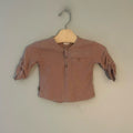 zara boys' salmon henley 3-6M